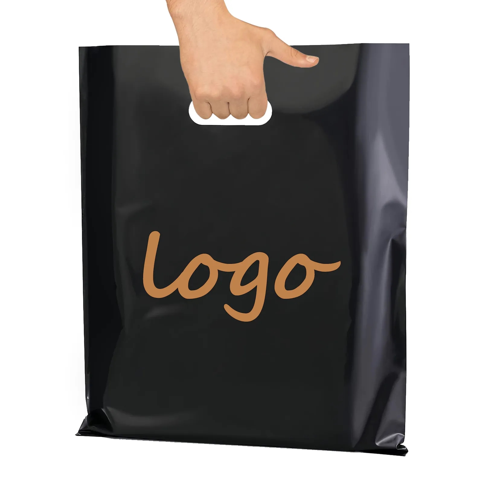 5 Mil Plastic Merchandise Bag with Die Cut Handle 21
