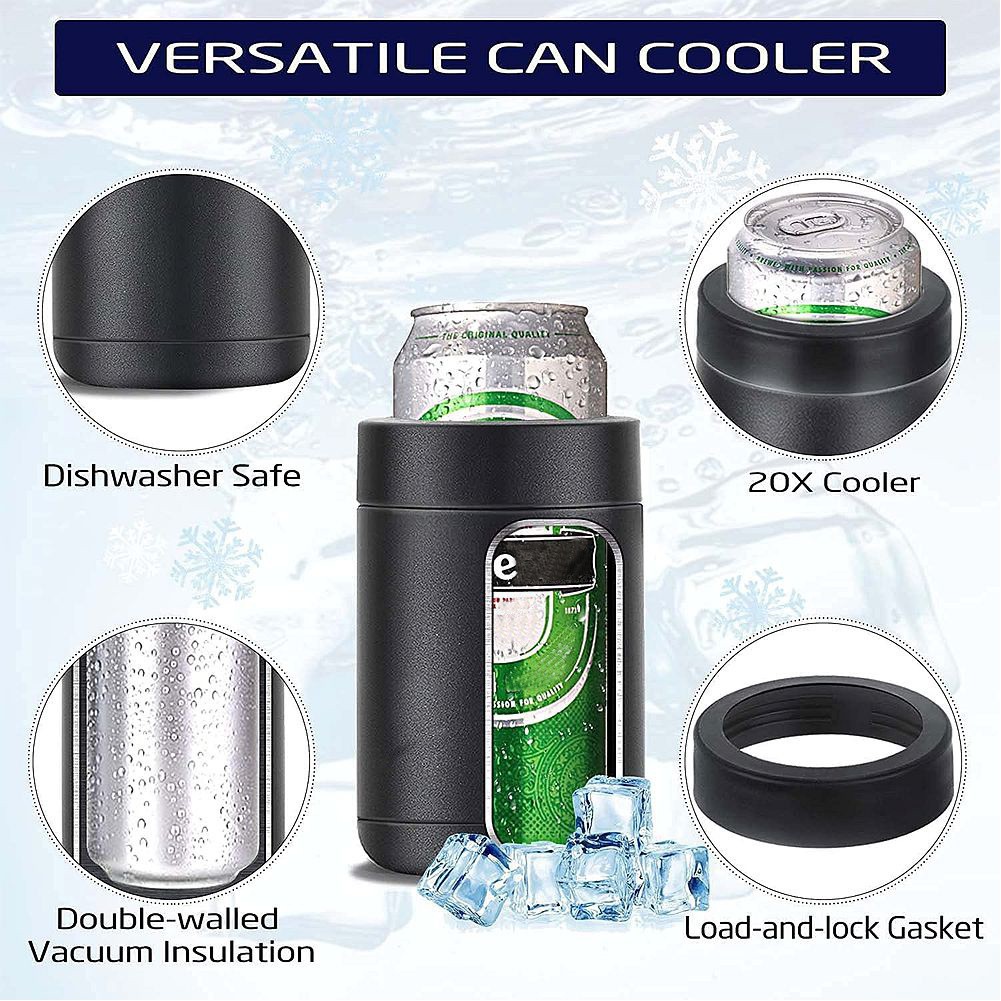 Assembly Slim Beer Holder Bottle and Can Cooler, custom koozie with logo imprint 2