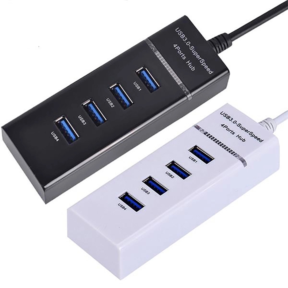 4 Port USB 3.0 Hub with Extended Cable and LED Indicator 5