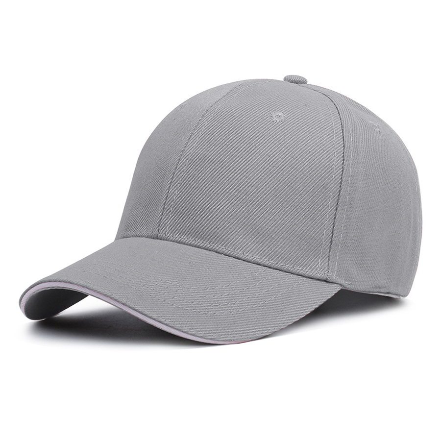 Stock Solid Color Poly Twill 6-Panel Baseball Cap w/ 5