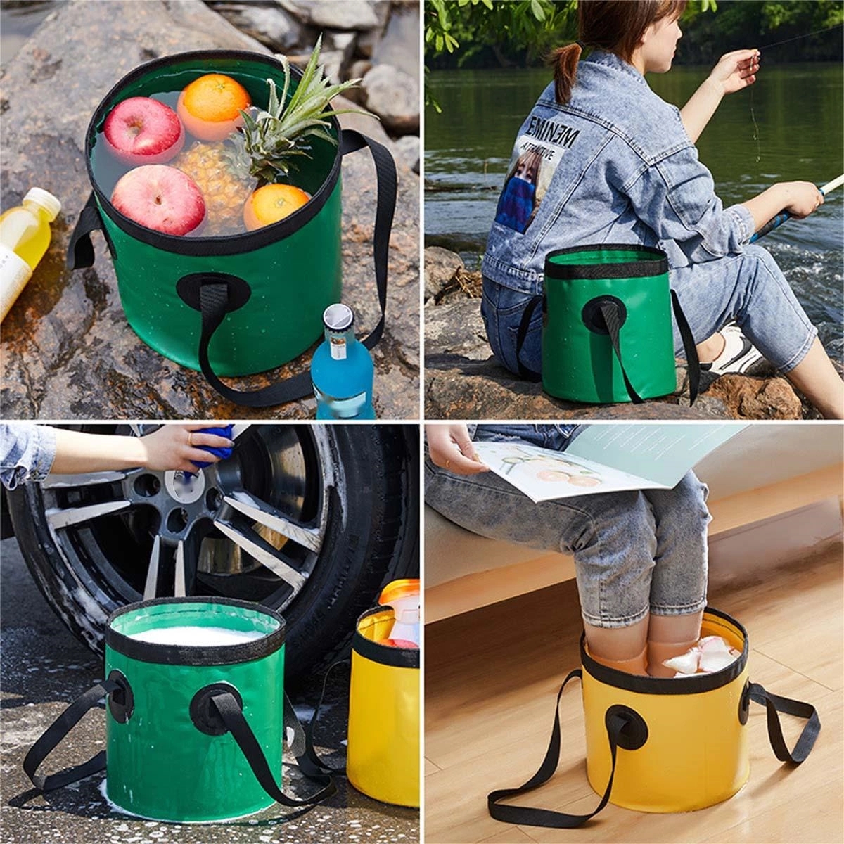 20L Camping Collapsible Bucket 2