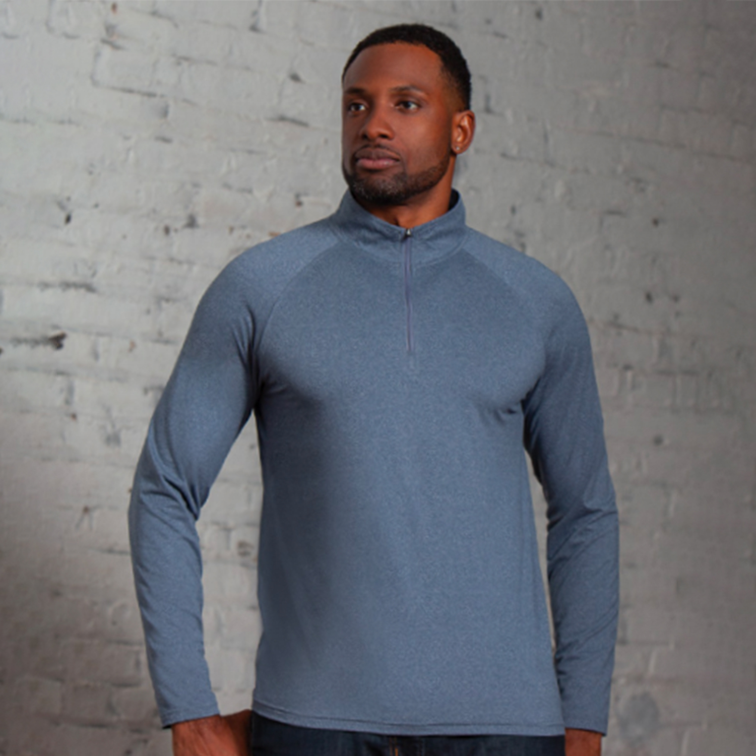 Evo Heather Men's Performance 1/4 Zip 2
