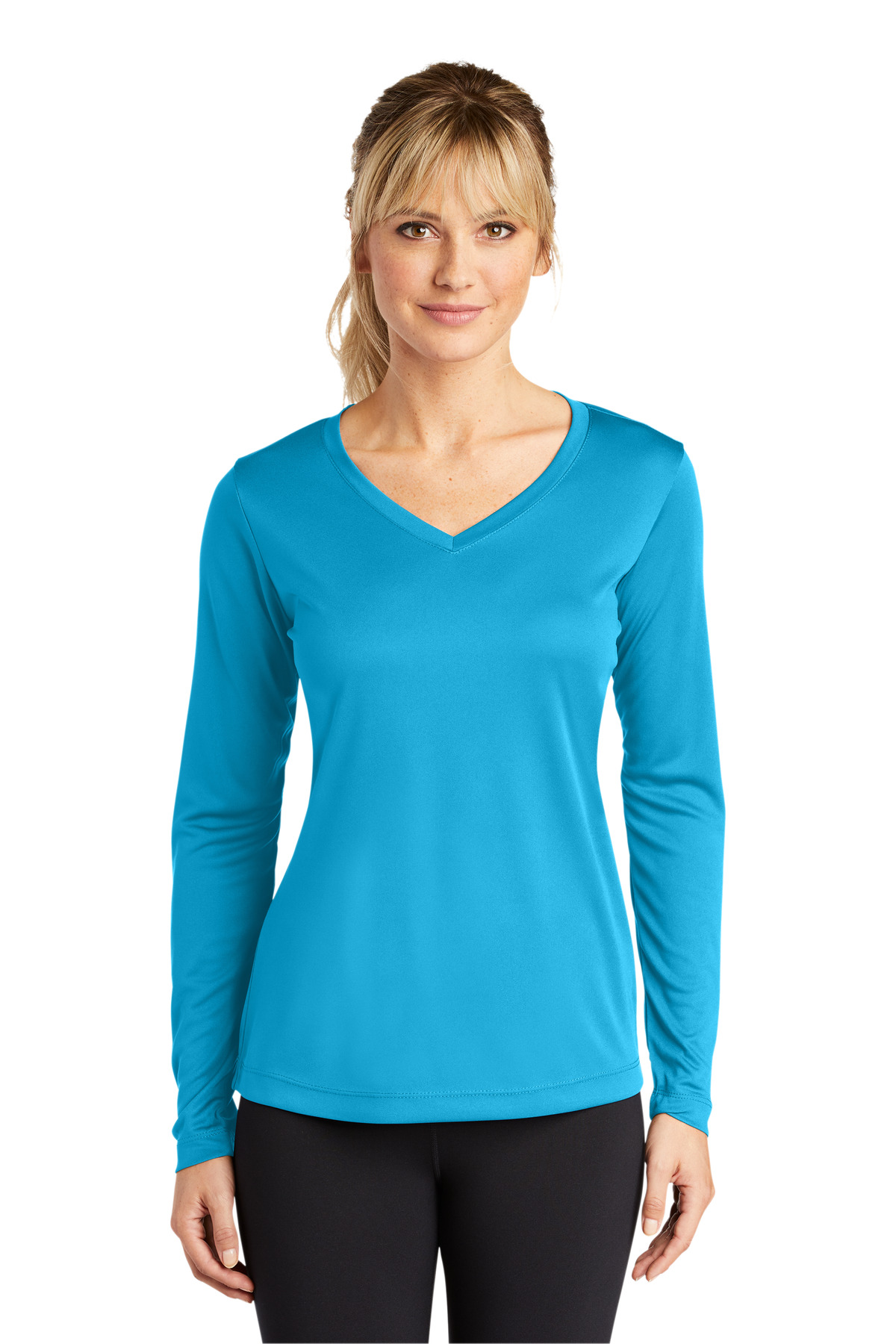 Women's Long Sleeve PosiCharge Competitor V-Neck Tee