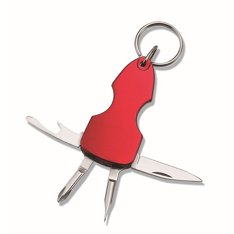 6-in-1 Folding Stainless Steel Keychain 2