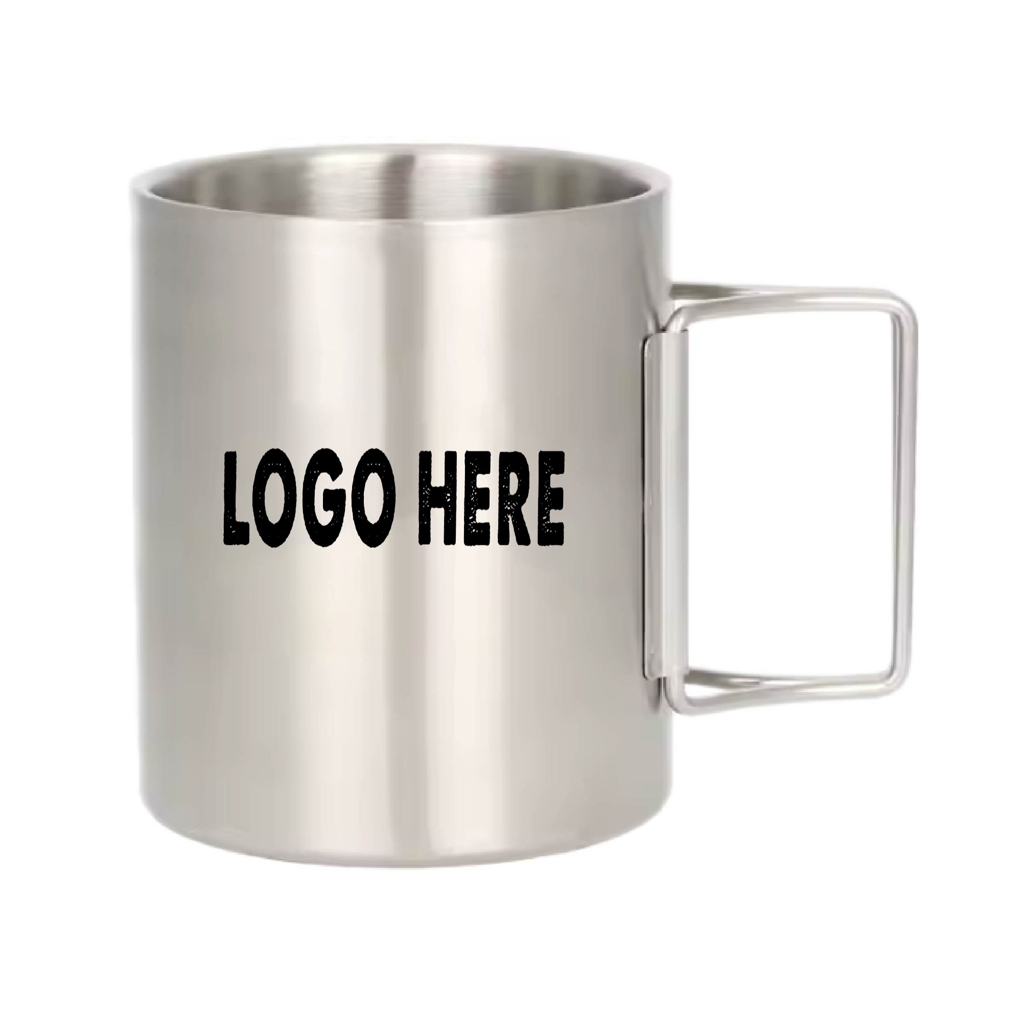 Stainless steel vacuum insulated desk mug with handle 4