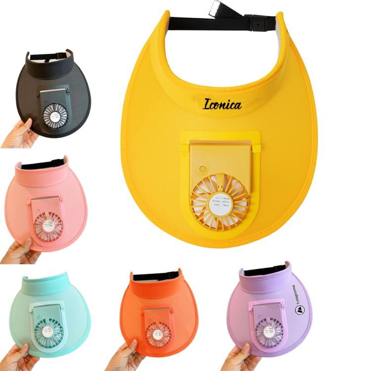 Sun Visor Hats with Fan 3