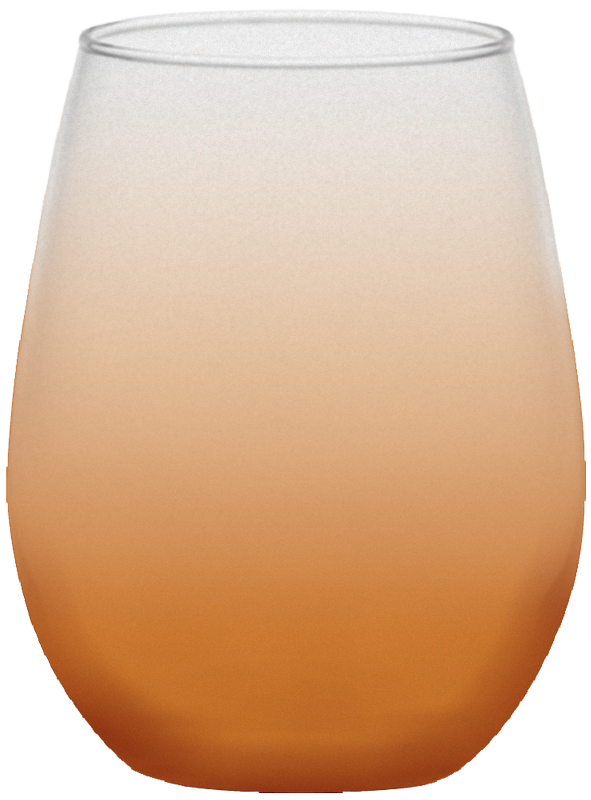 5 oz. Stemless White Wine, custom glassware with logo imprint 22