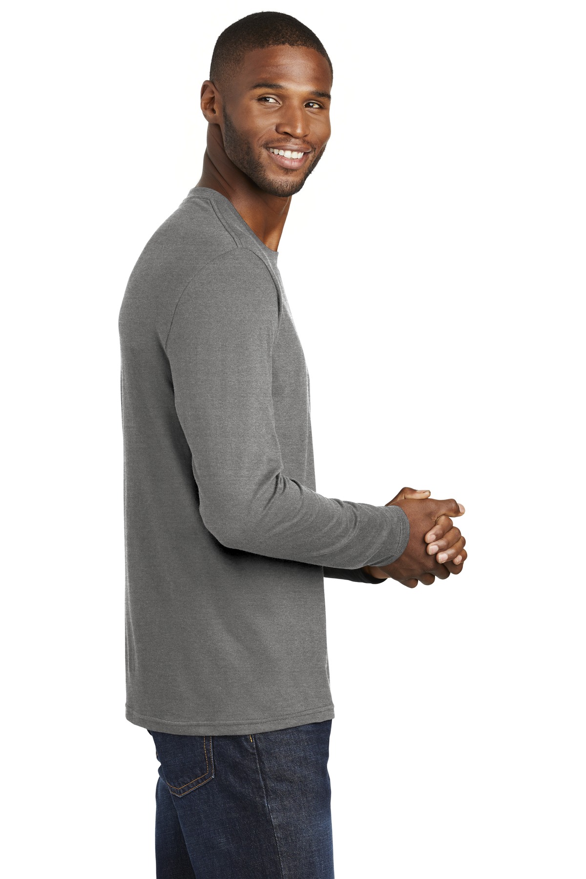Port & Co Long Sleeve Fan Favorite Blend Tee. PC455LS 6