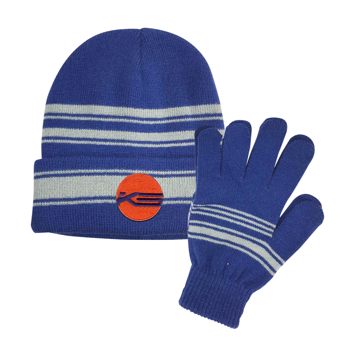 Cuff Beanie and Gloves Set 4