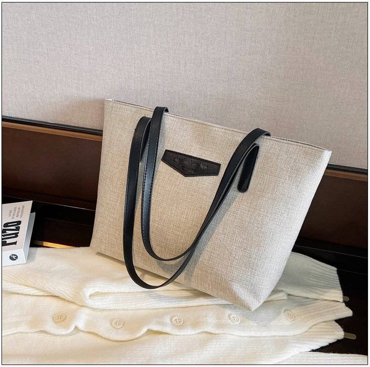 Canvas Large Capacity Tote Bag, custom tote bag with logo imprint 3