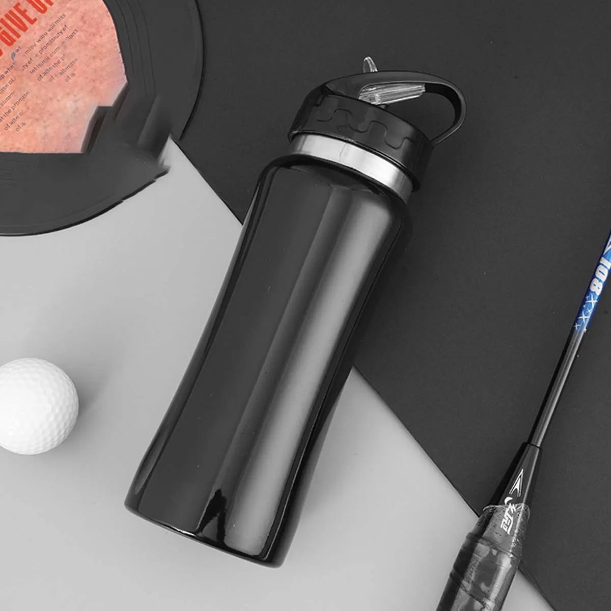 17 oz. Protable Sports Water Bottles With Straw Lid 5