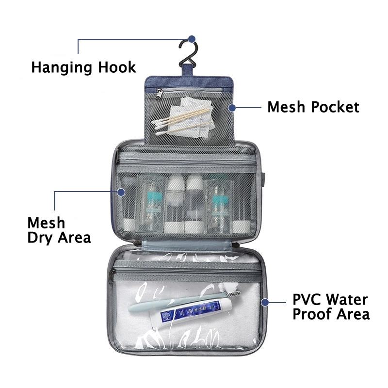 Hanging Travel Toiletry Bag & Makeup Cosmetic Organizer 2