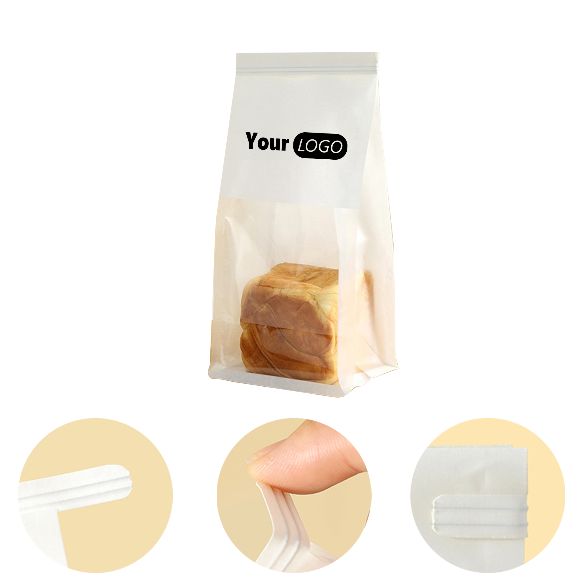 White Kraft Paper Bag for Bread 2