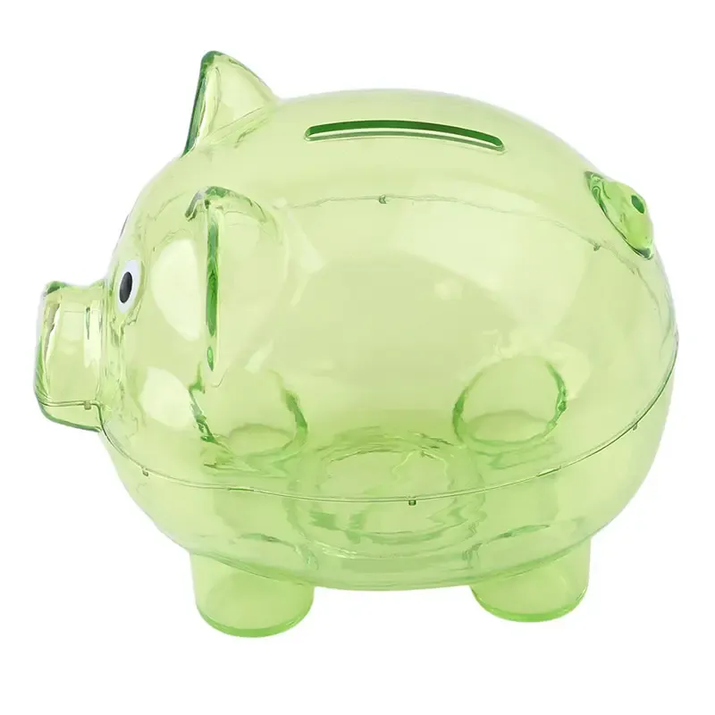Mini Clear Piggy Coin Money Bank 4
