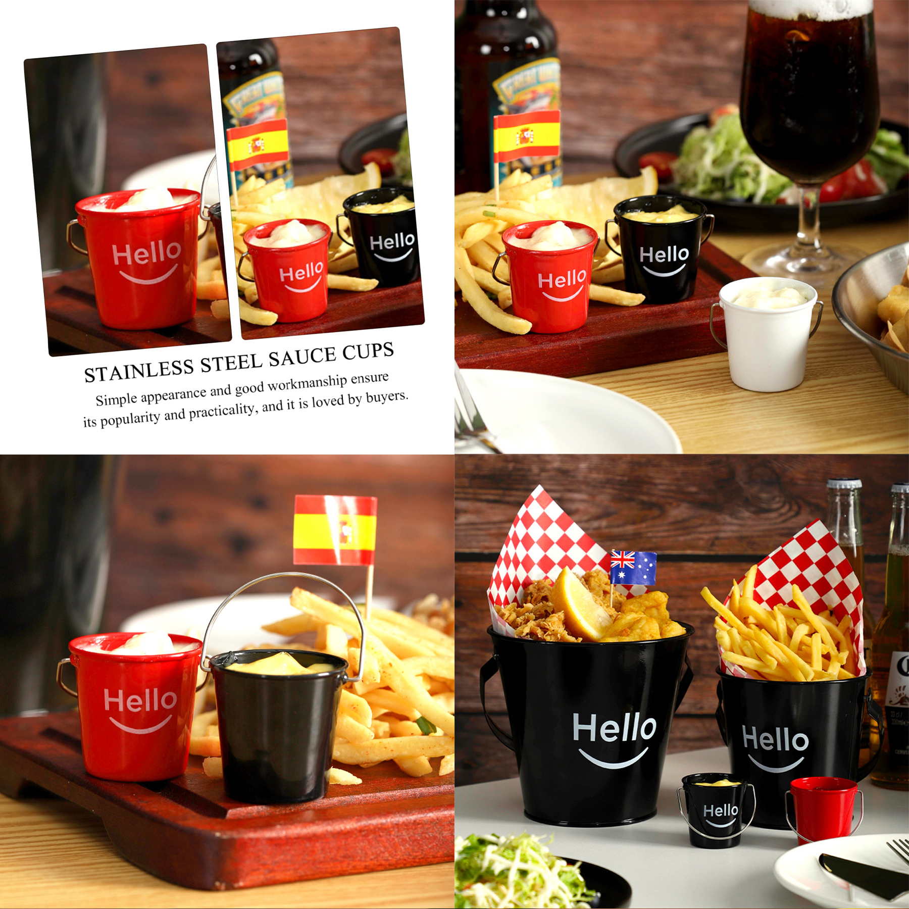 Sauce Bowl Metal Sauce Dish 2