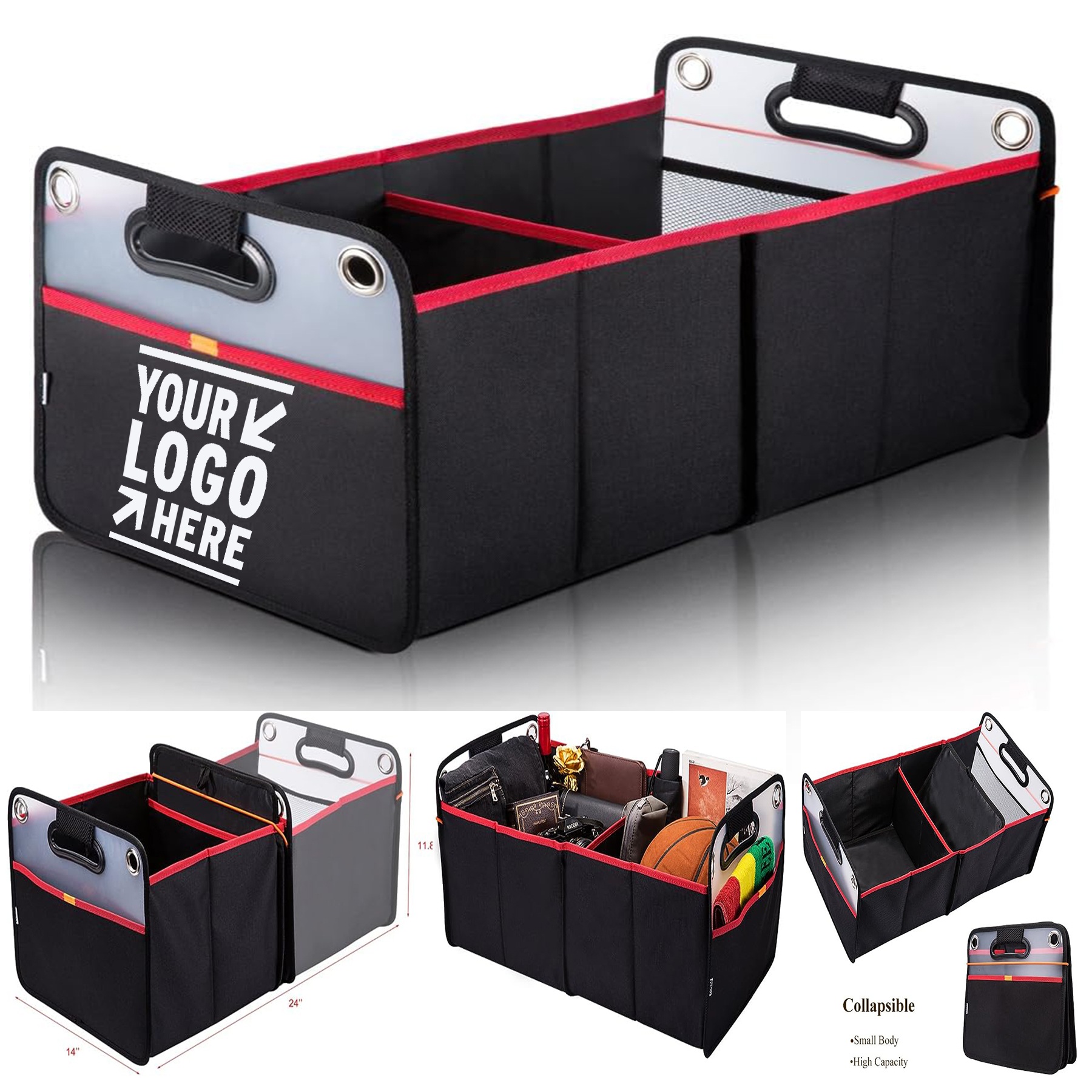 
Collapsible Auto Car Trunk Home Office Storage Organizer Portable Grocery Cargo Container 
