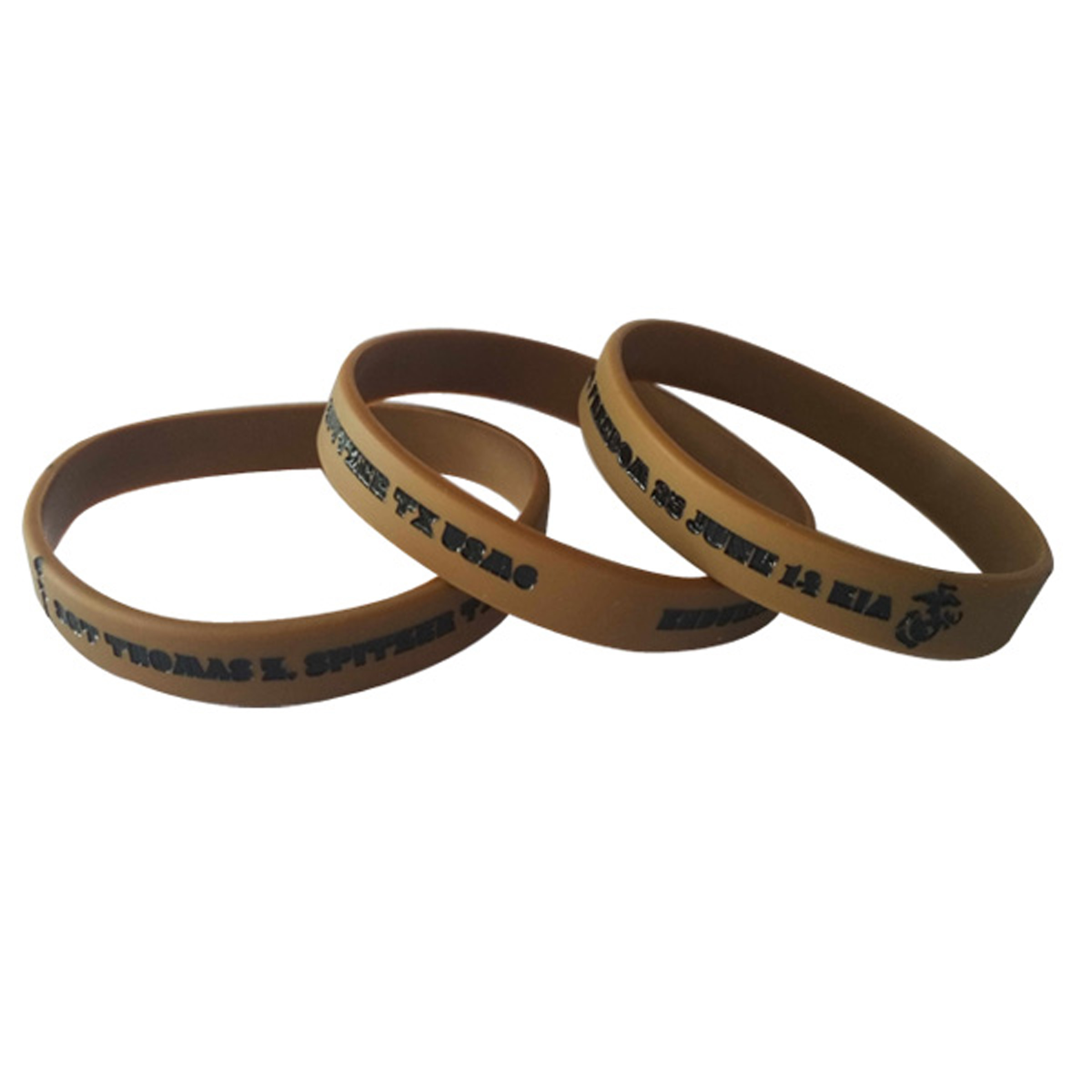 Deboss-Fill Silicone Wristbands 8