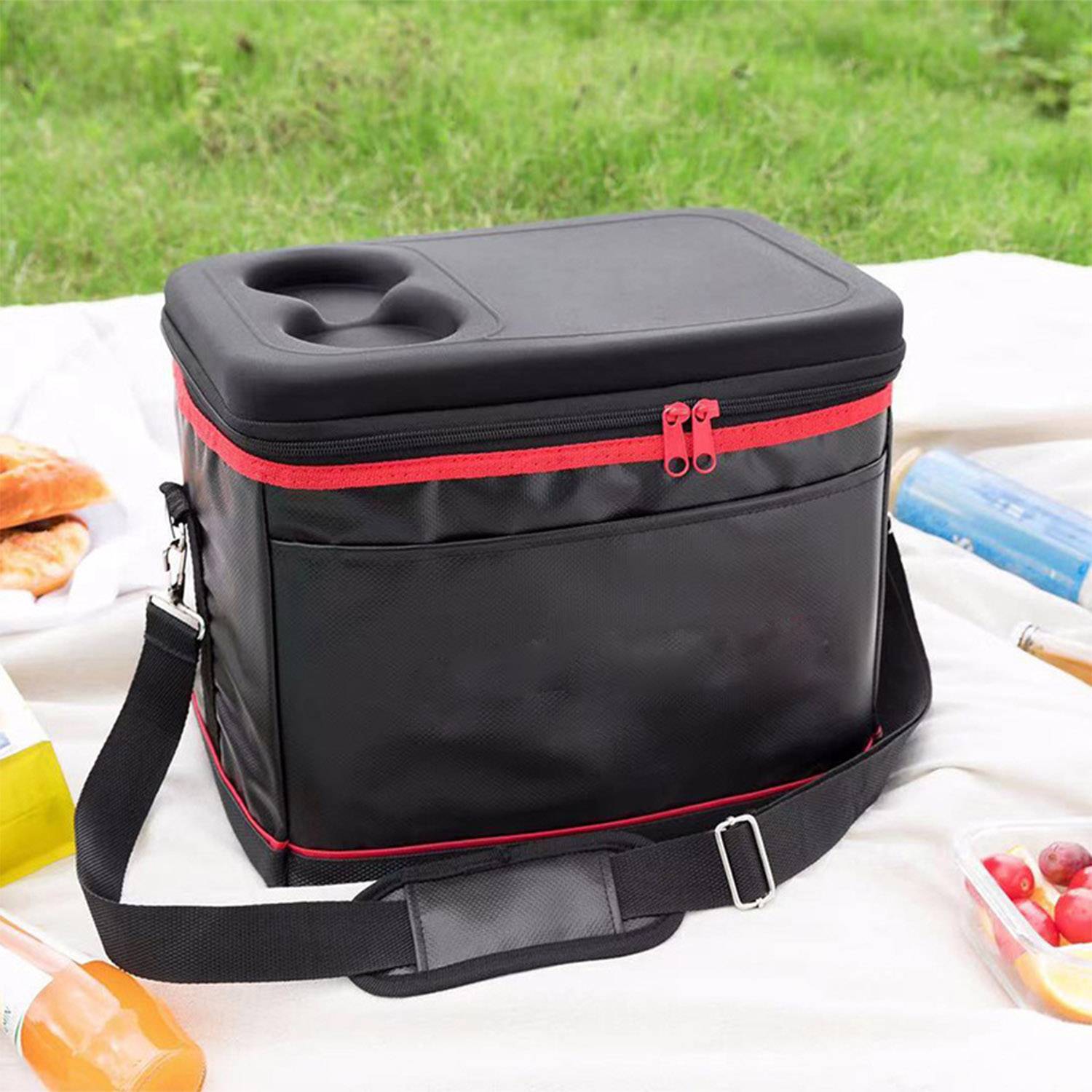 Leakproof Lunch Bag Cooler Tote with Multi-Pockets 7
