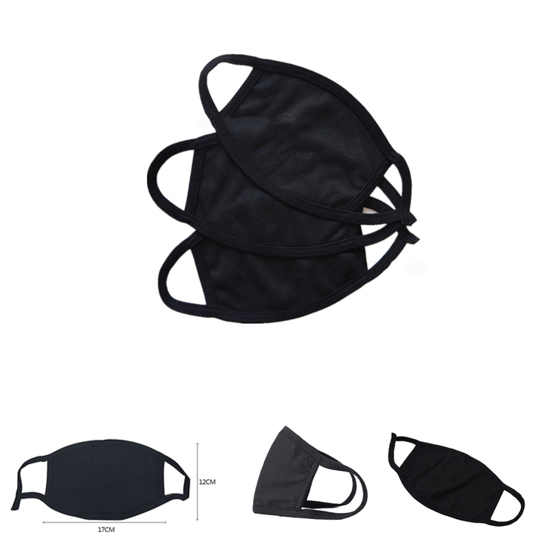 Black Anti-Dust Anime Cotton Mask 1