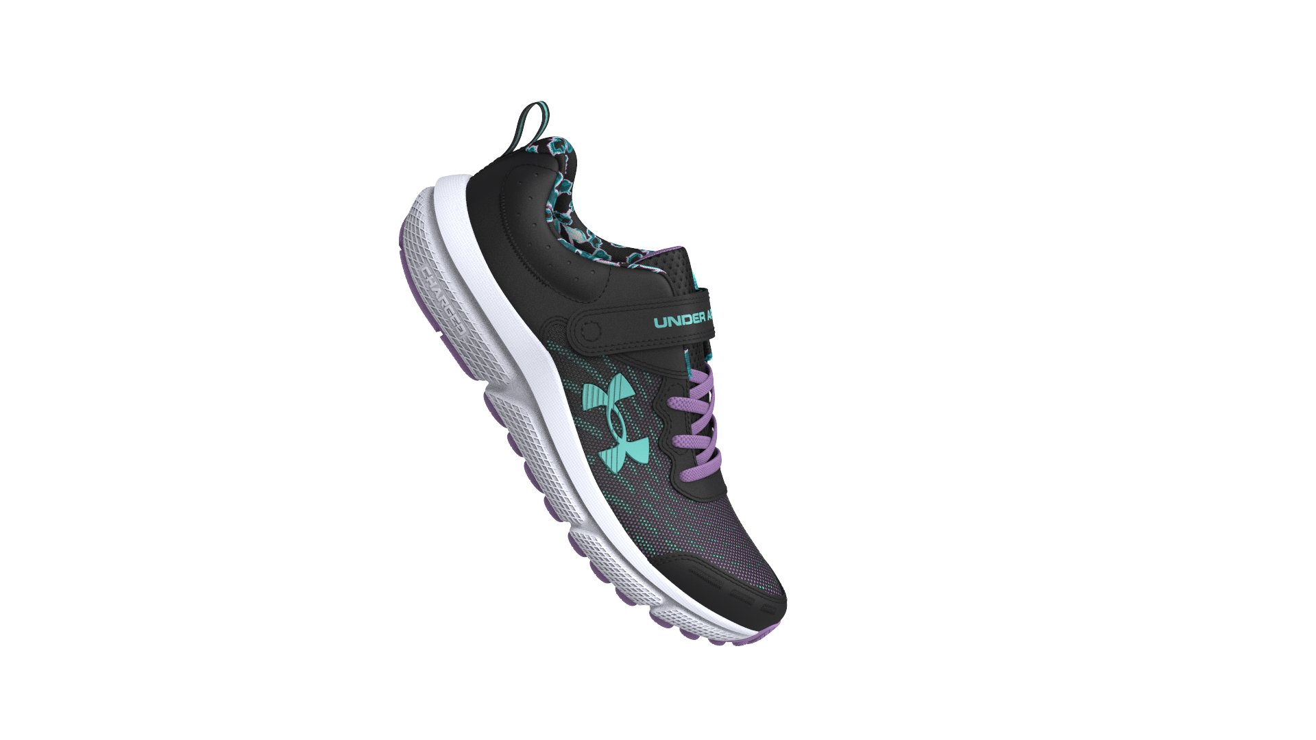 UA Assert 10 Printed Girls' Pre-School Running Shoes 2