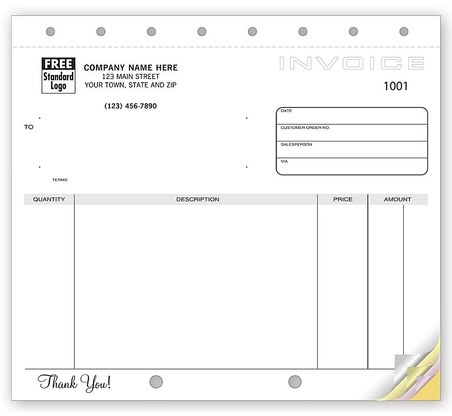 Invoices, Classic Unlined, Small 1