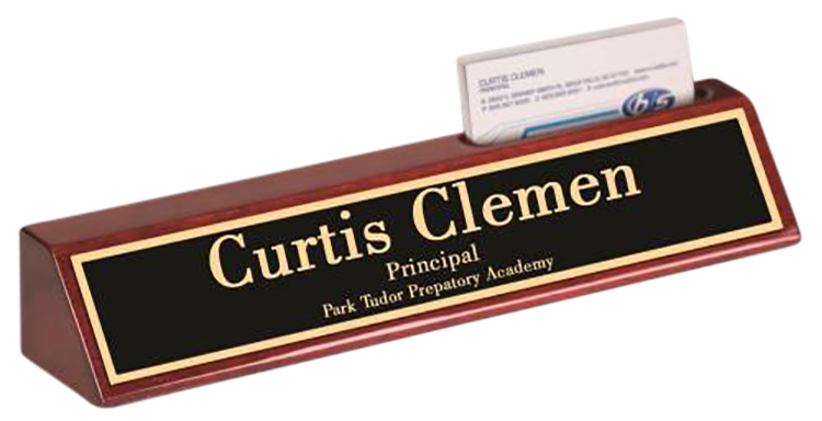 Roma Desk Name Wedge with Card 1