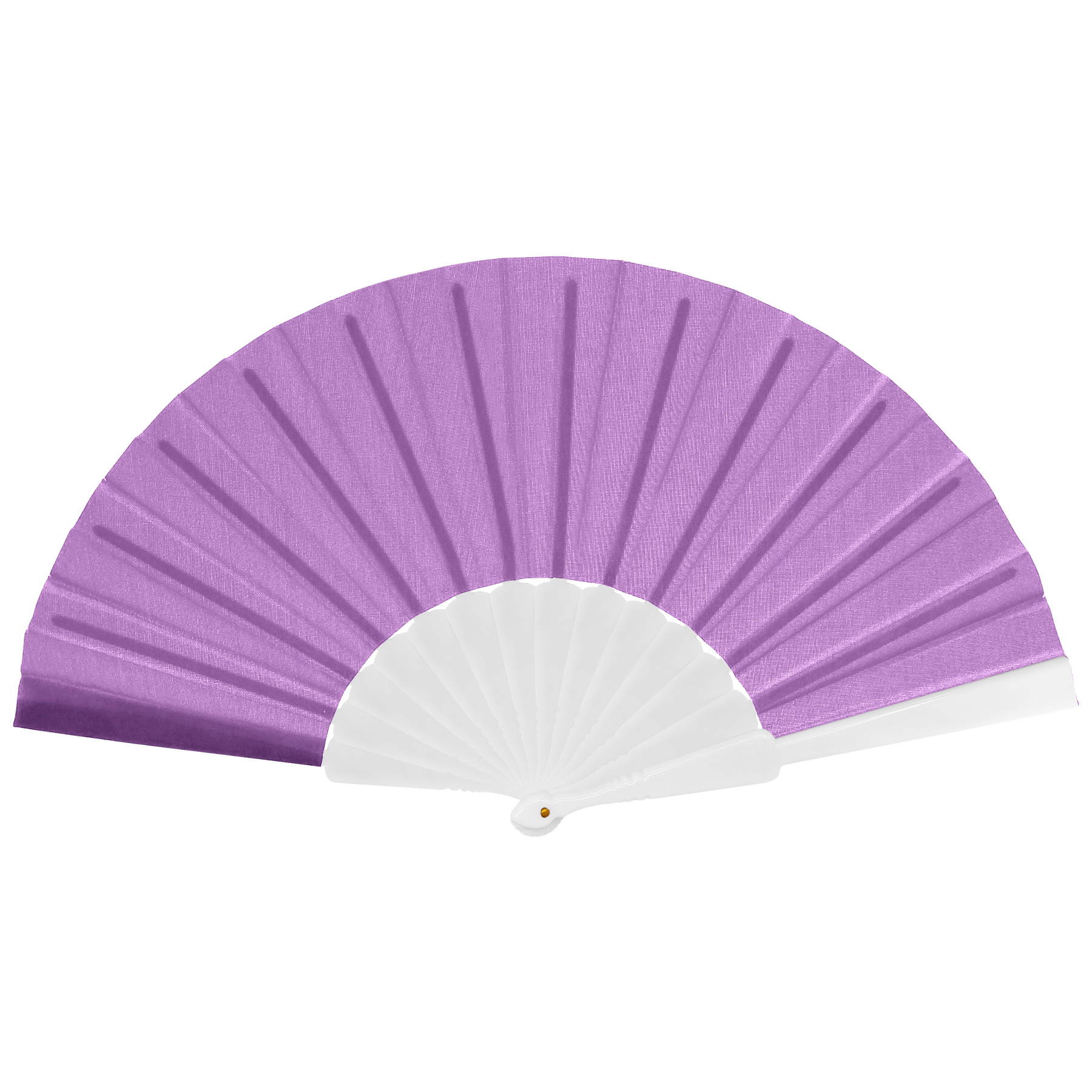 Full-color Folding Polyester Fans With Plastic Handle 8