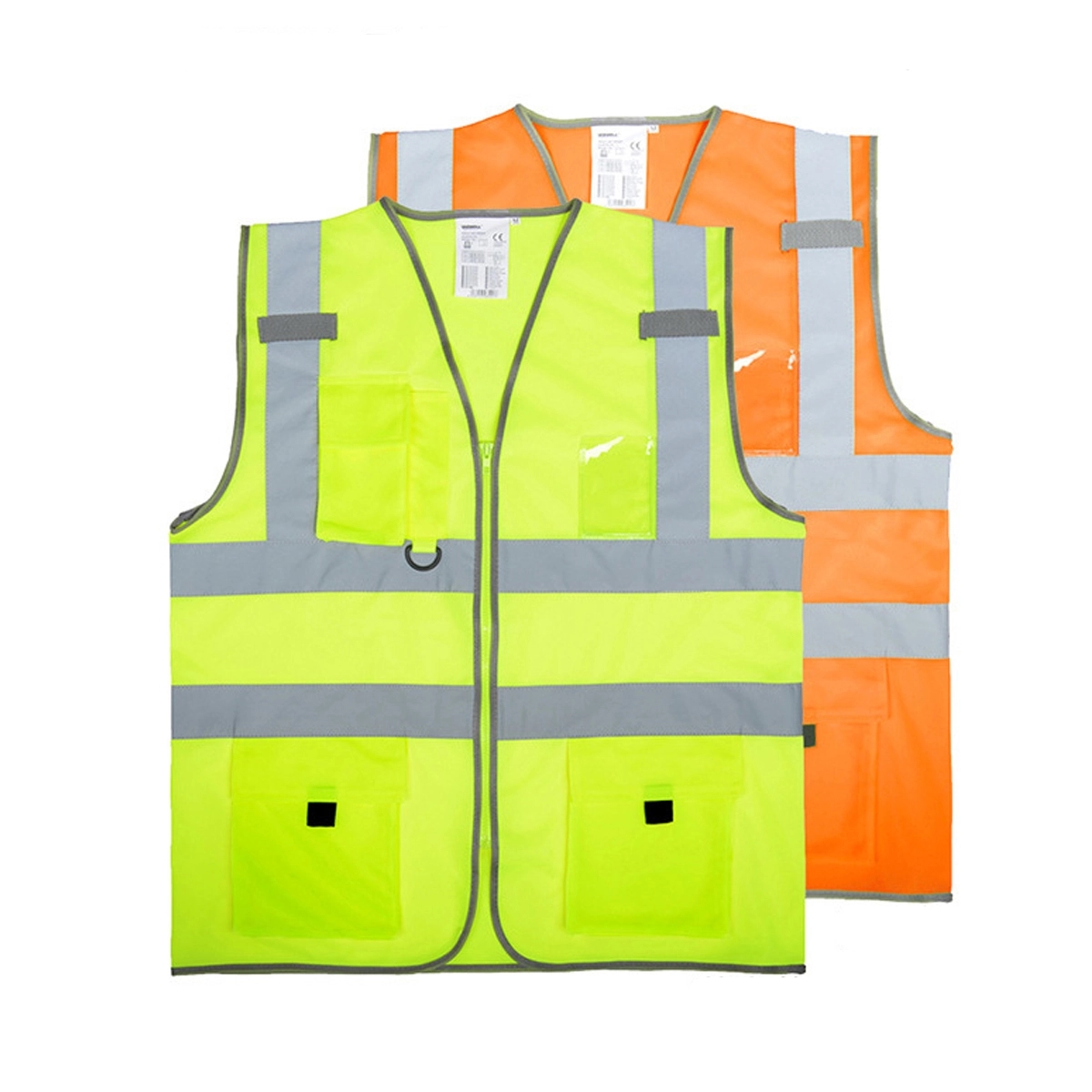 High Visibility Vest with Pockets and Zipper 1