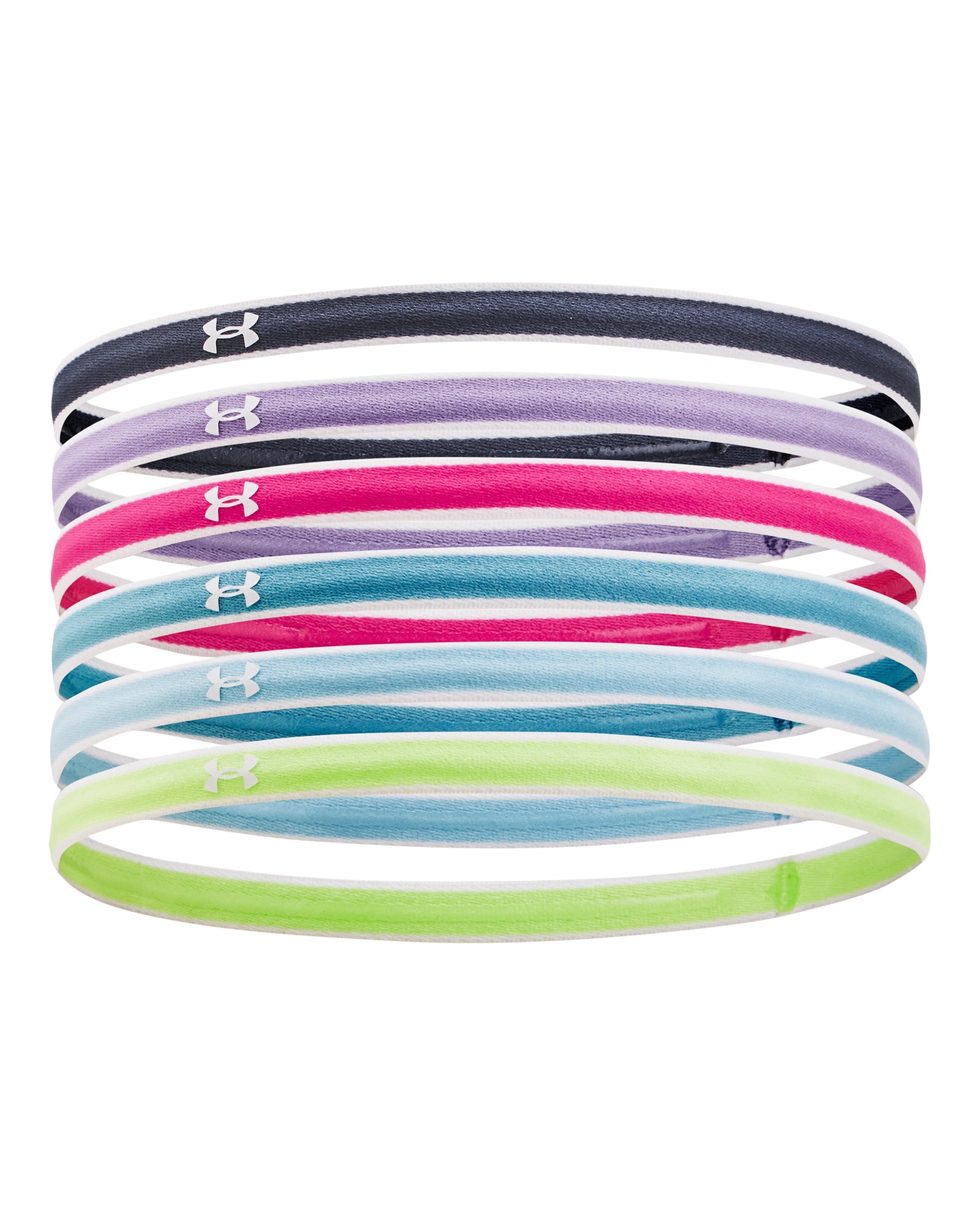UA Mini Girls' 6-Pack Headbands 3