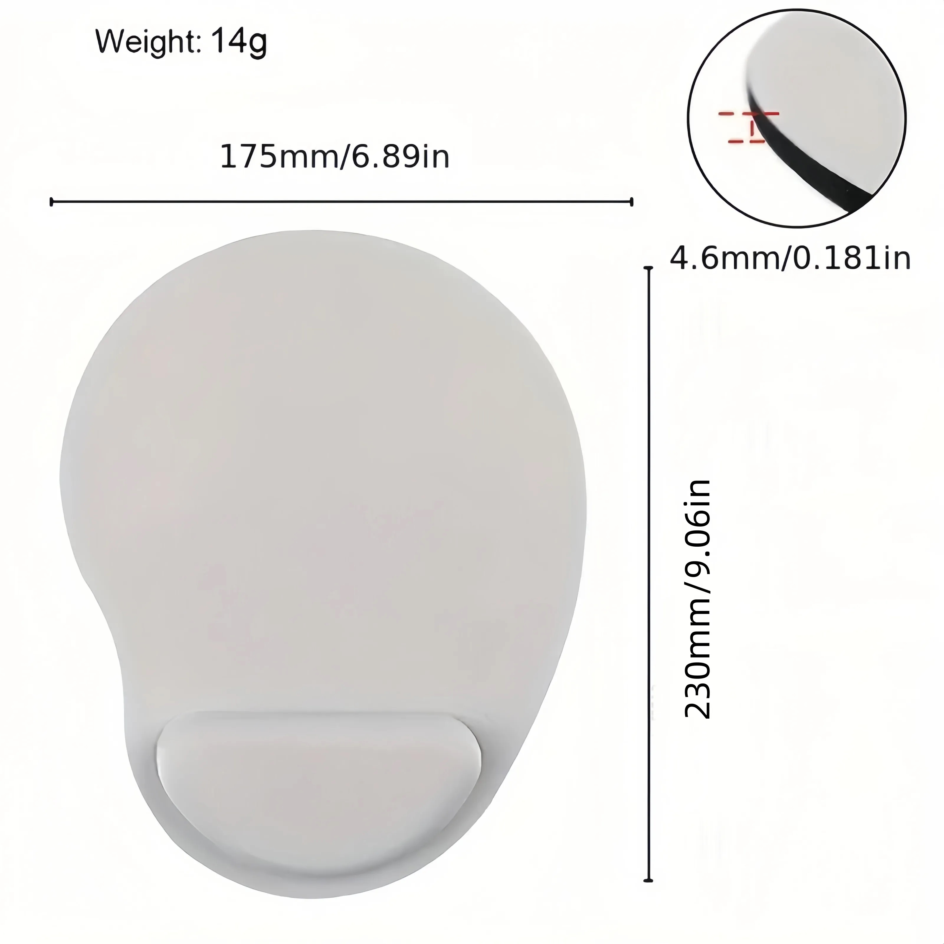 MOQ50 EVA Wrist Rest Mouse Pad Office Comfort 2