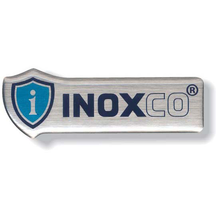 Custom Screen-Printed Brushed Aluminum Domed Decal (Up to 6 Sq. Inch)