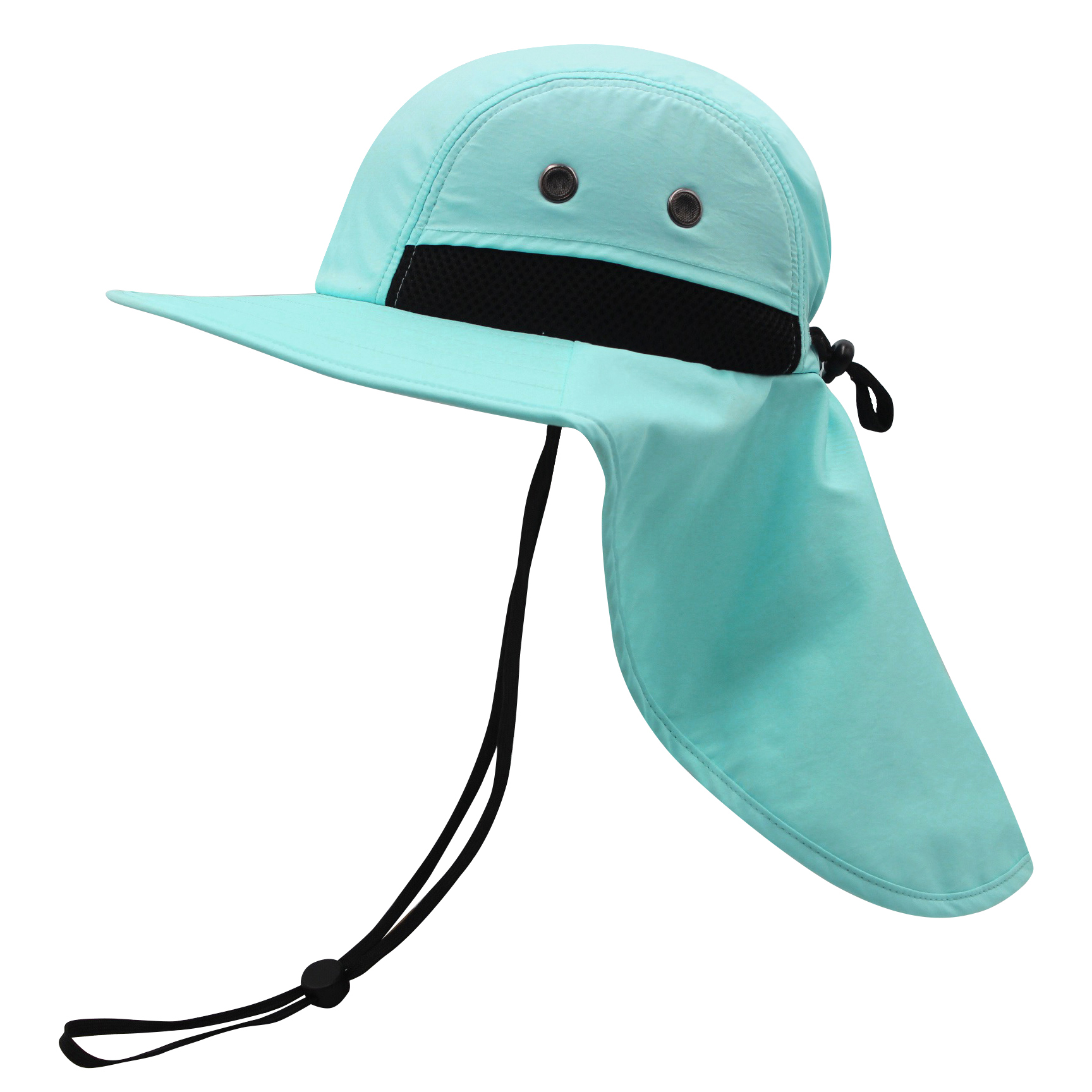 Safari boonie flap back hat with hidden pocket