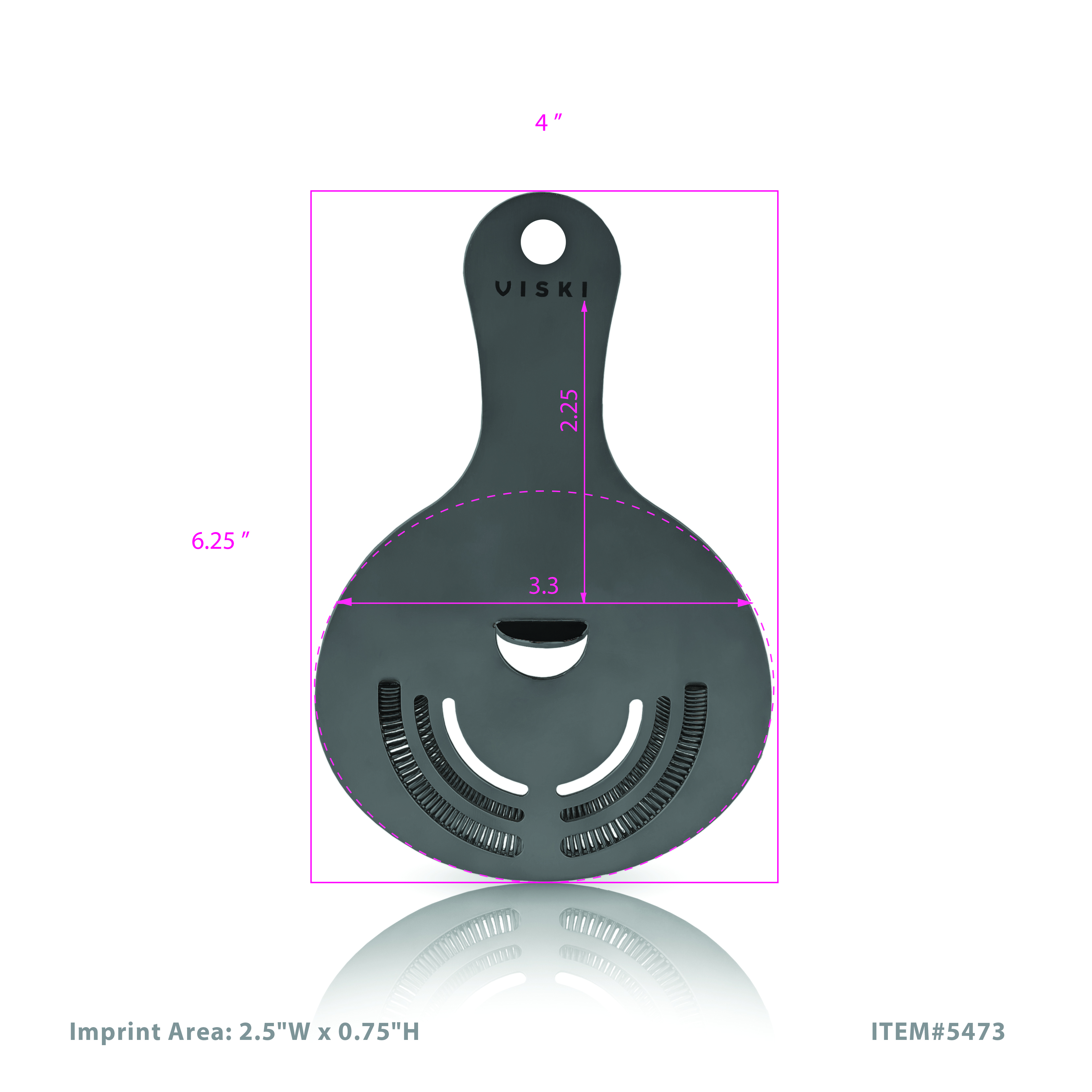 Viski® Hawthorne Cocktail Strainer 6
