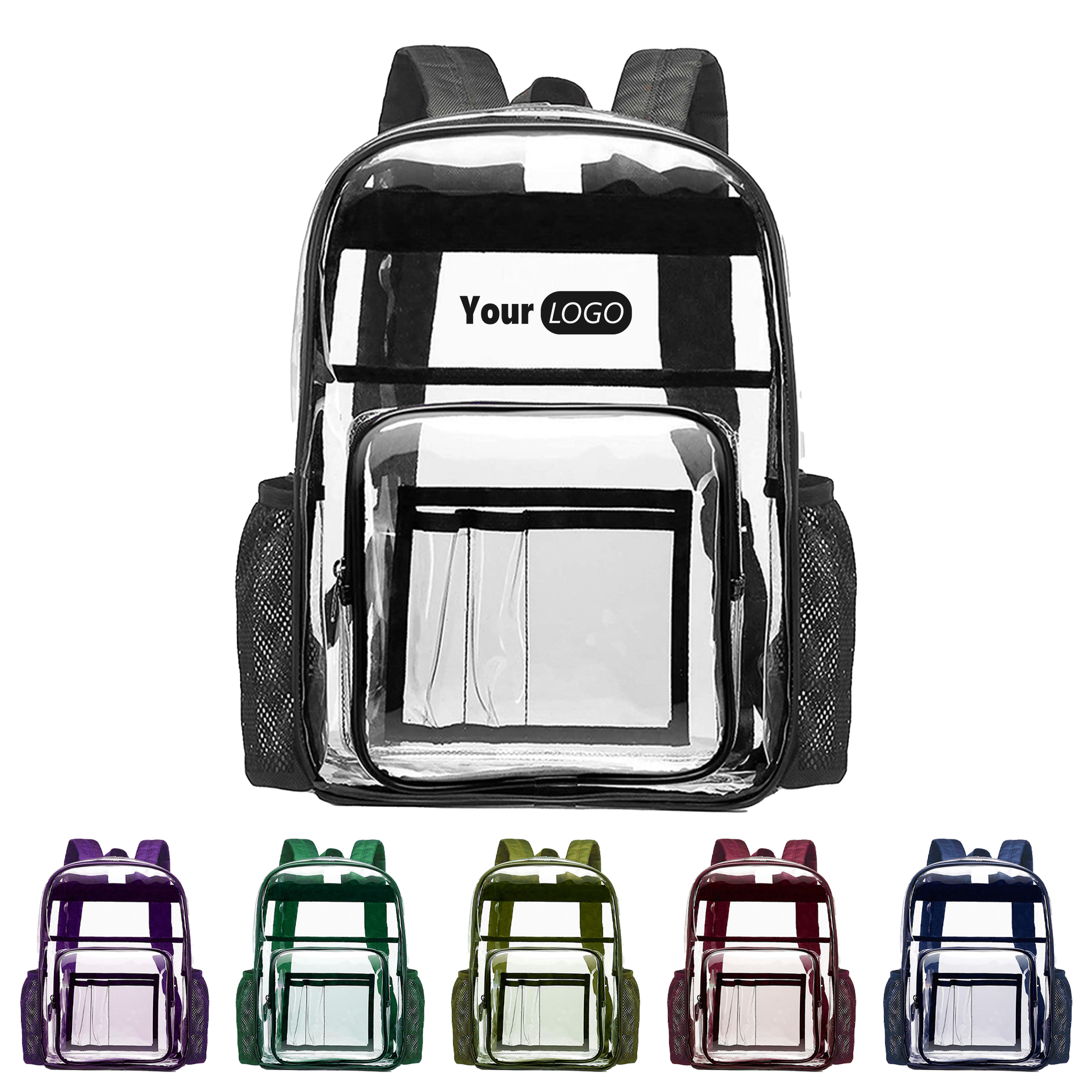 Pvc Clear Backpack With Logo 6