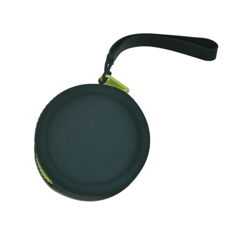 Silicone Zipper Round Purse with Strap 8