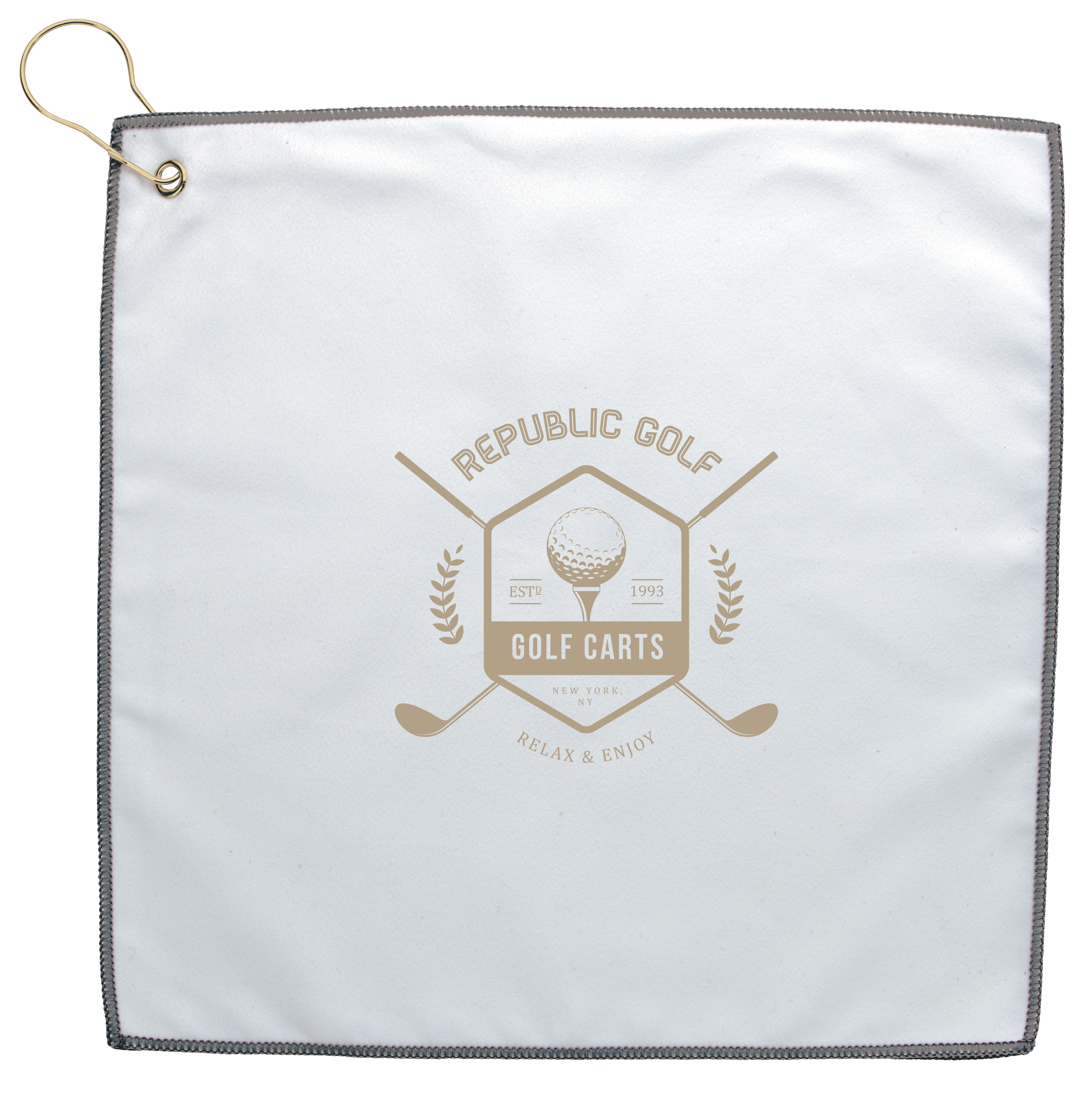 Good Value™ RPET Double Layer Golf Towel 7