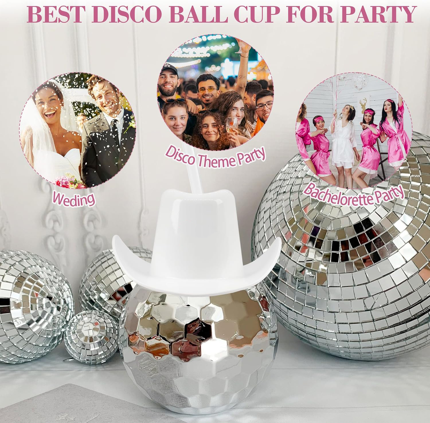 20 Oz Party Decorations Disco Ball Cup 6