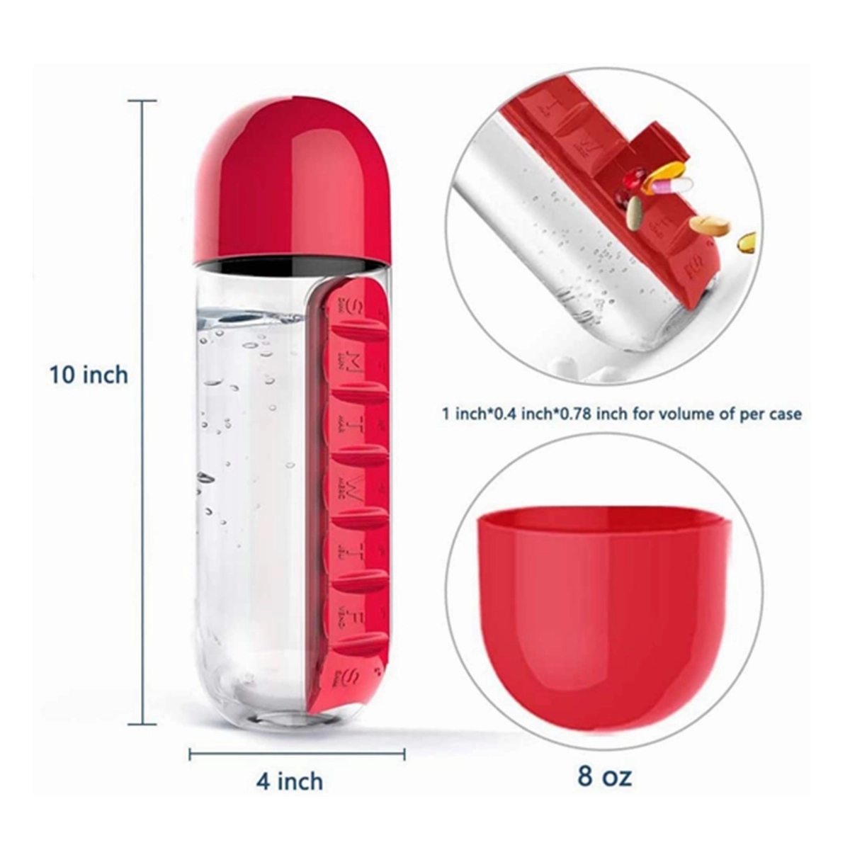 Pill Box Water Bottle 1