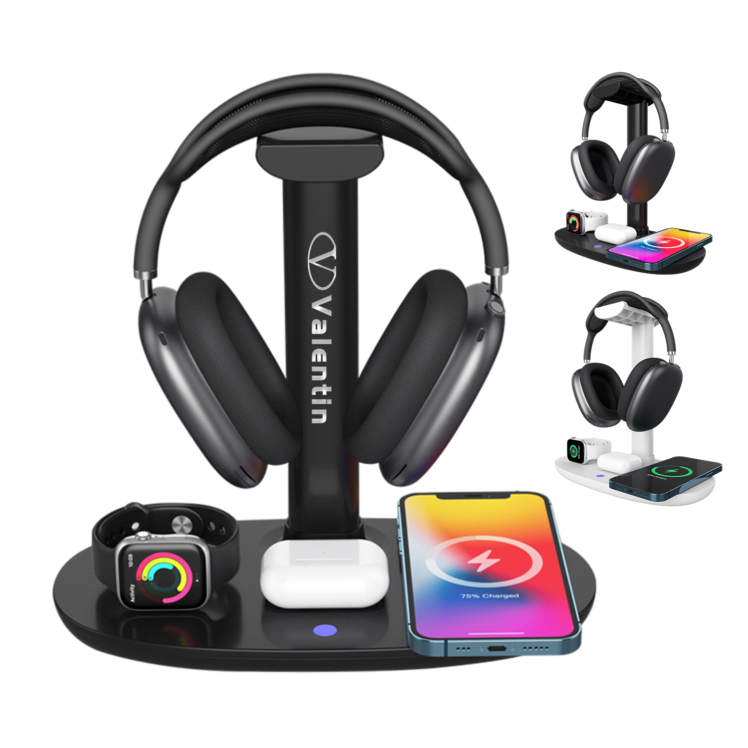4 In 1 Wireless Charger With Headphone Stand 2