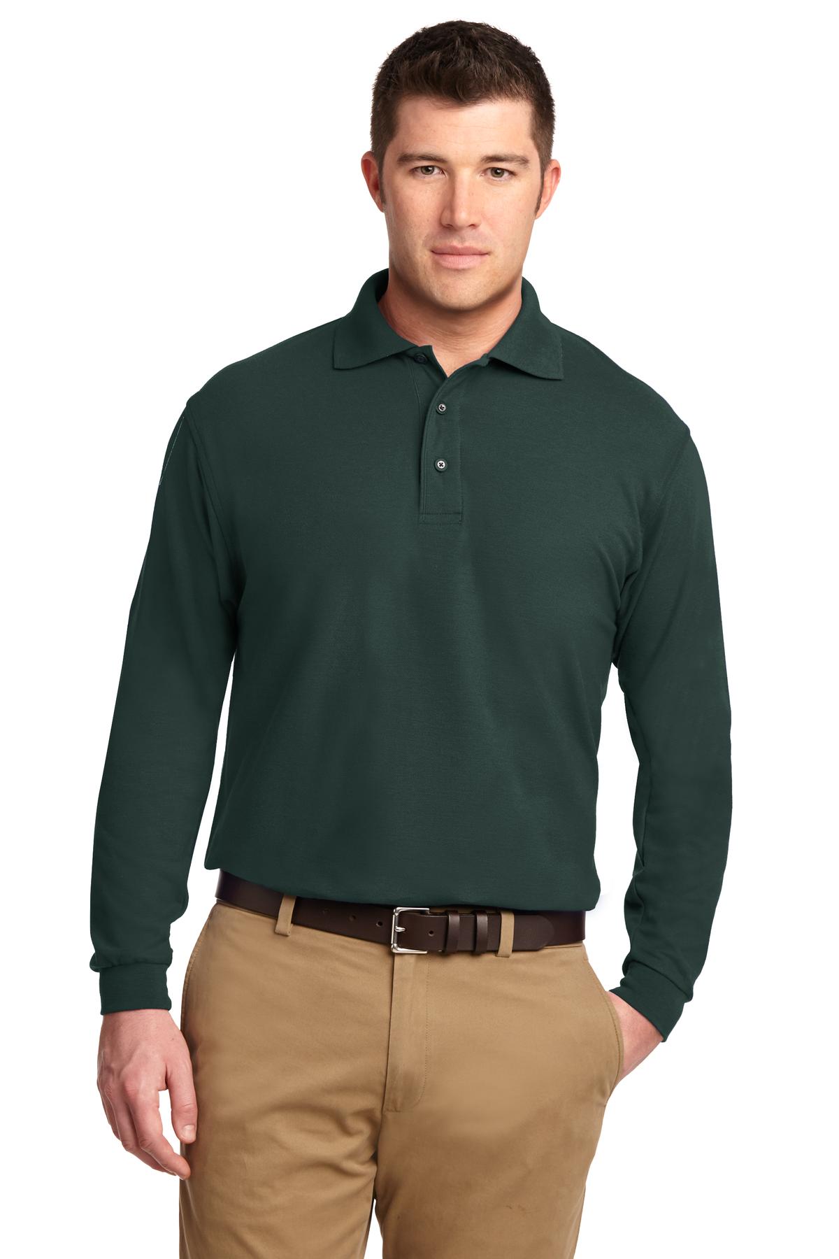 Port Authority Silk Touch Long Sleeve Polo. K500LS 14