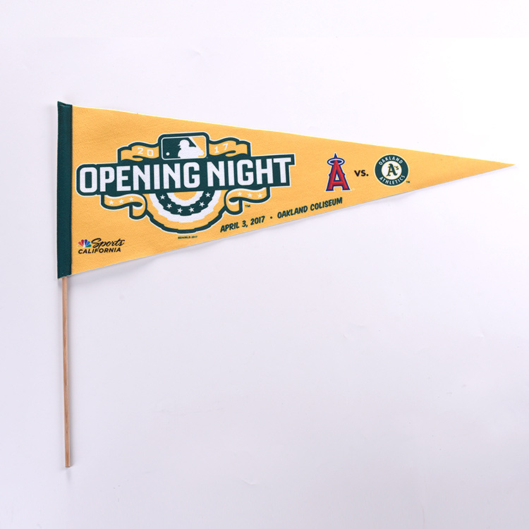Felt Pennant With Wood Stick 2