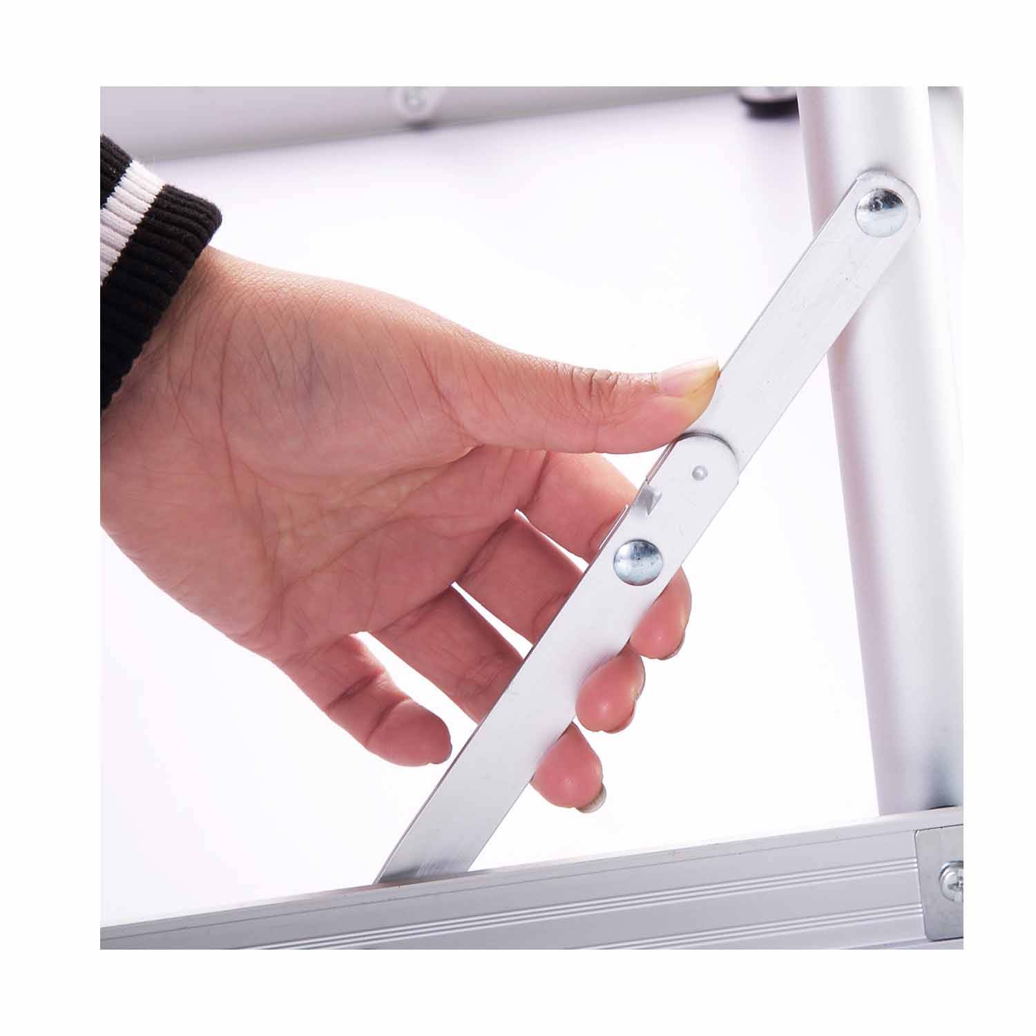 Versatile Adjustable Height Lightweight Aluminum Folding Tab 7