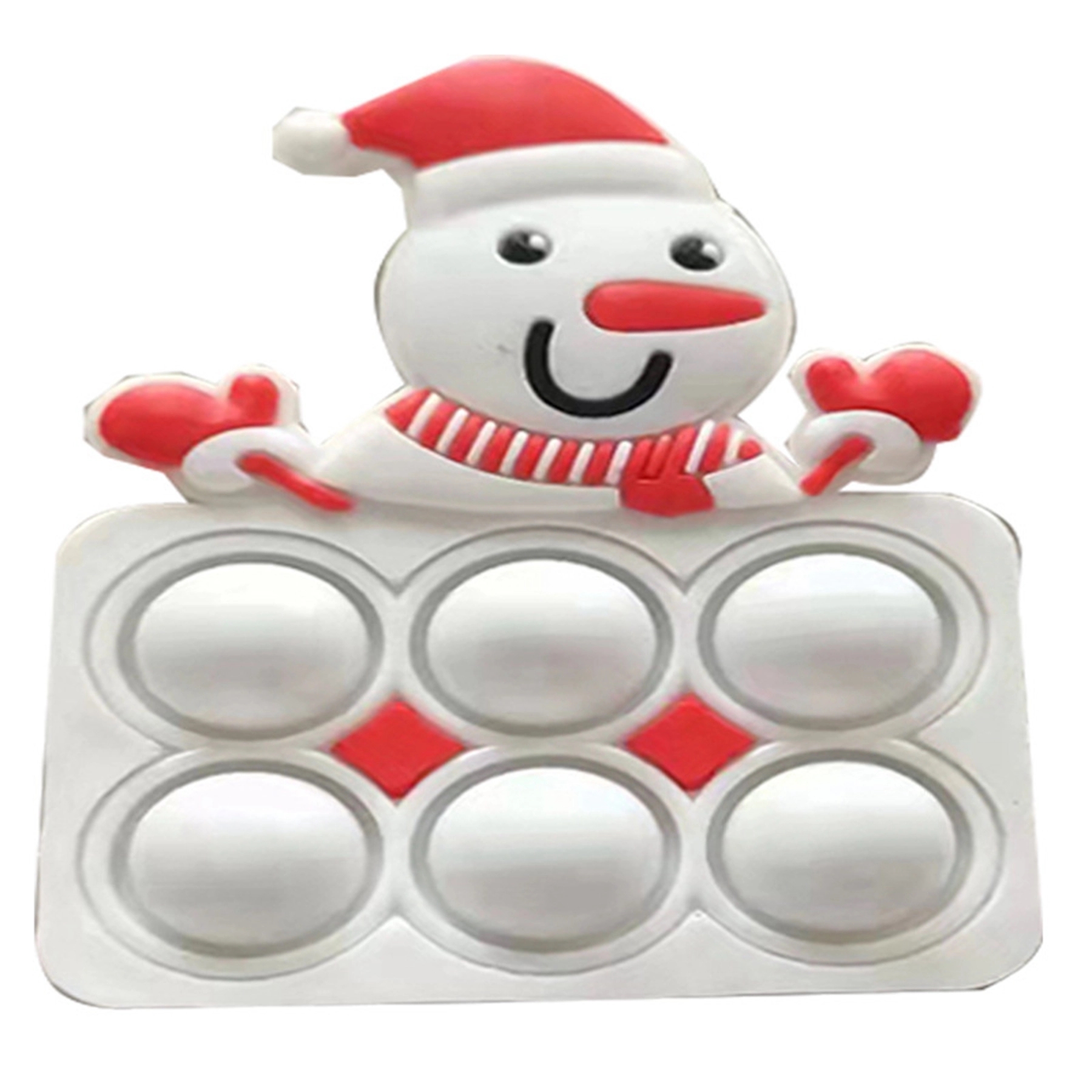 Christmas series Push Bubble Sensory Fidget Toy Keychain 3