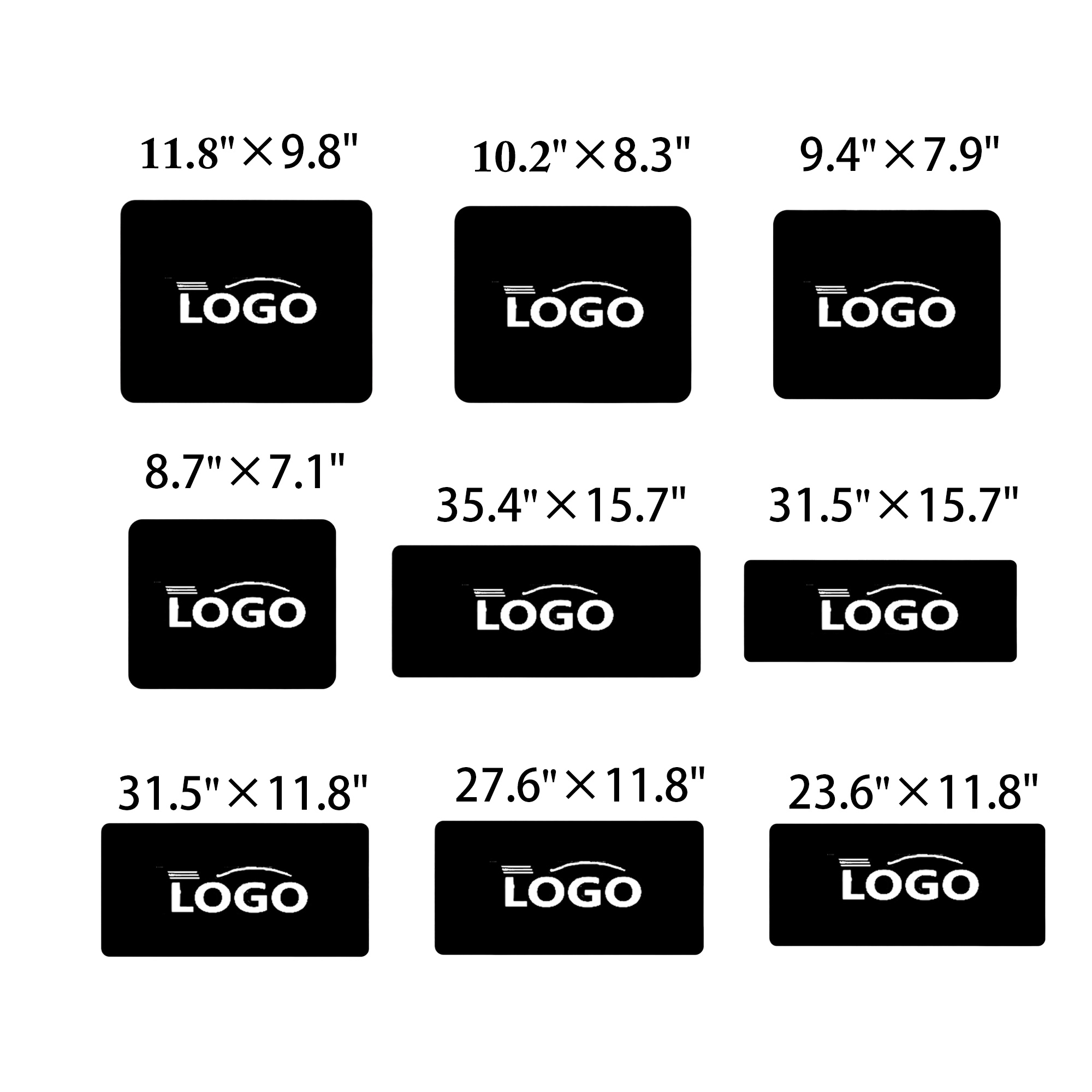 MOQ100 Customizable Blank Gaming Mouse Pads in Various Sizes 3