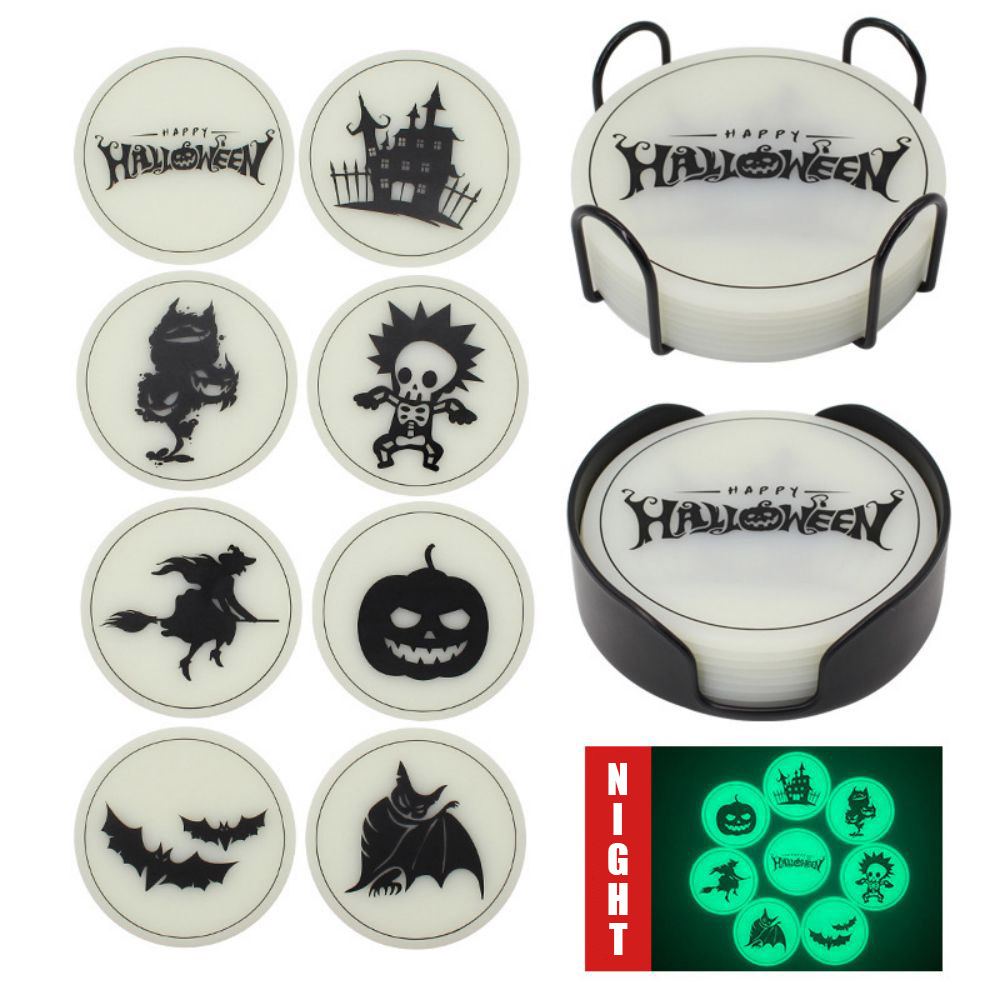 Halloween Luminous Silicone Coaster 1