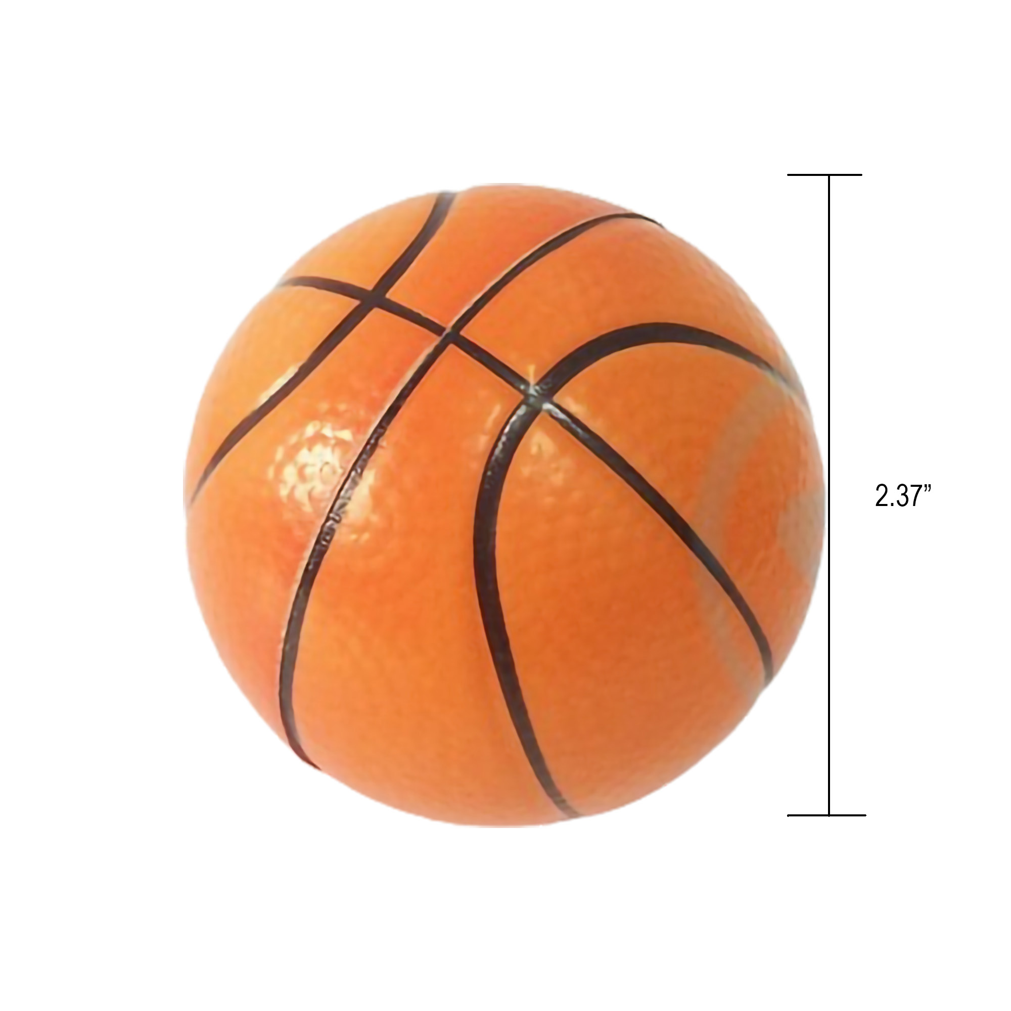 2.4" Basketball PU Foam Stress Reliever Ball MOQ50 1