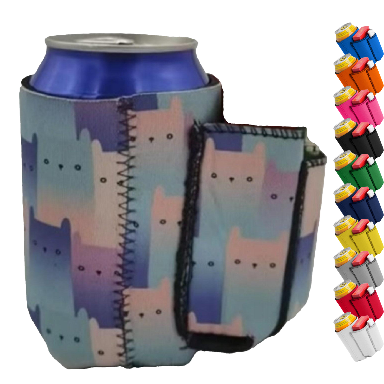 330ML Neoprene Can Cooler w/ Pocket 2