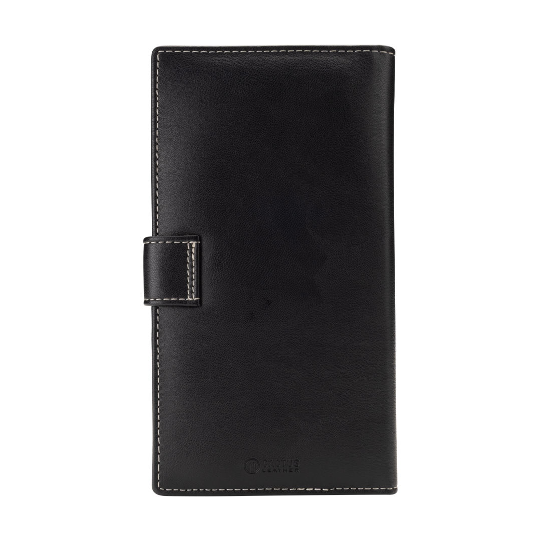 Sarnen Cactus Leather Long Wallet w/Coin Pocket 10