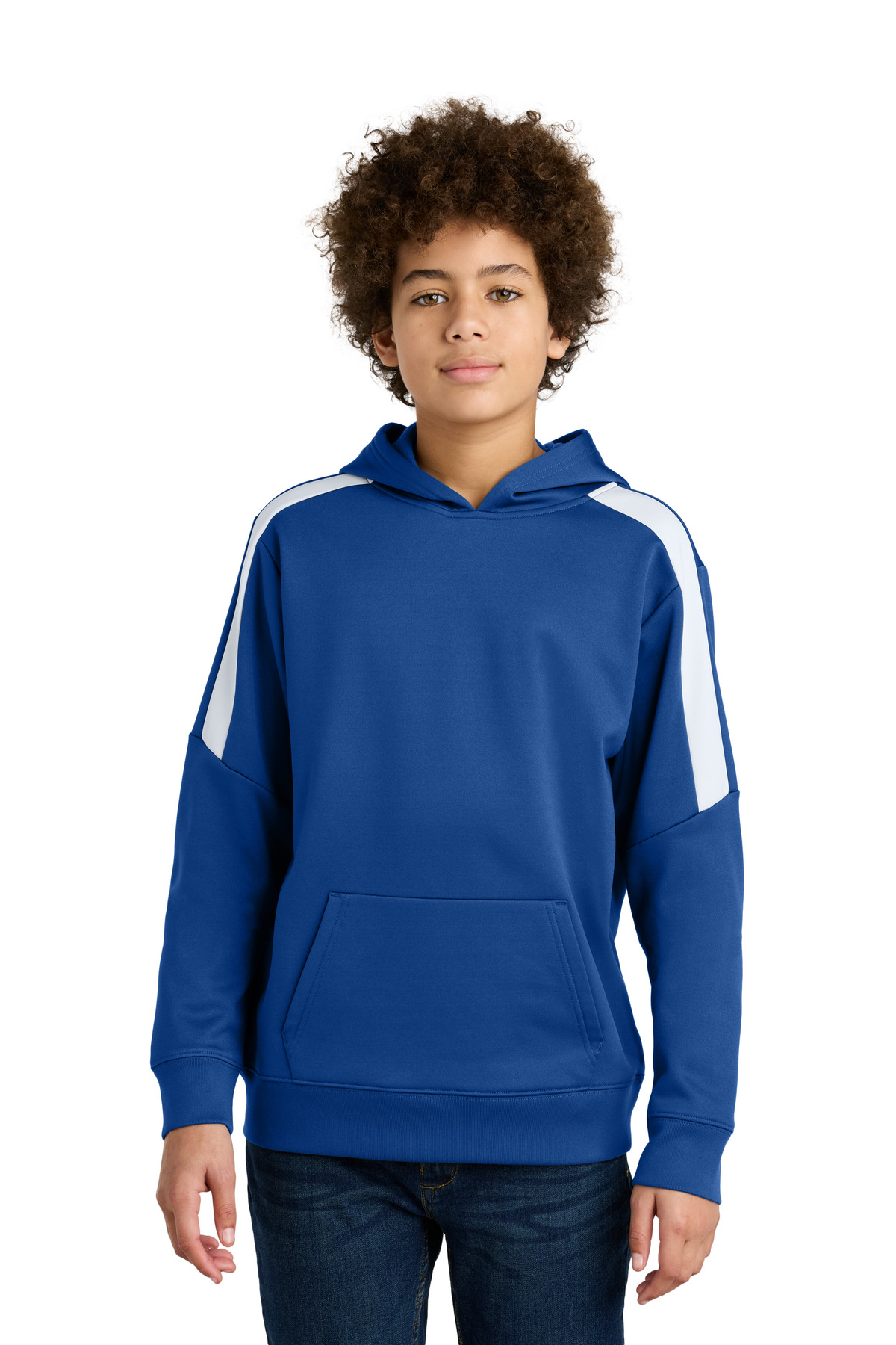 Sport-Tek Youth Sport-Wick Fleece United Pullover Hoodie YST255 2