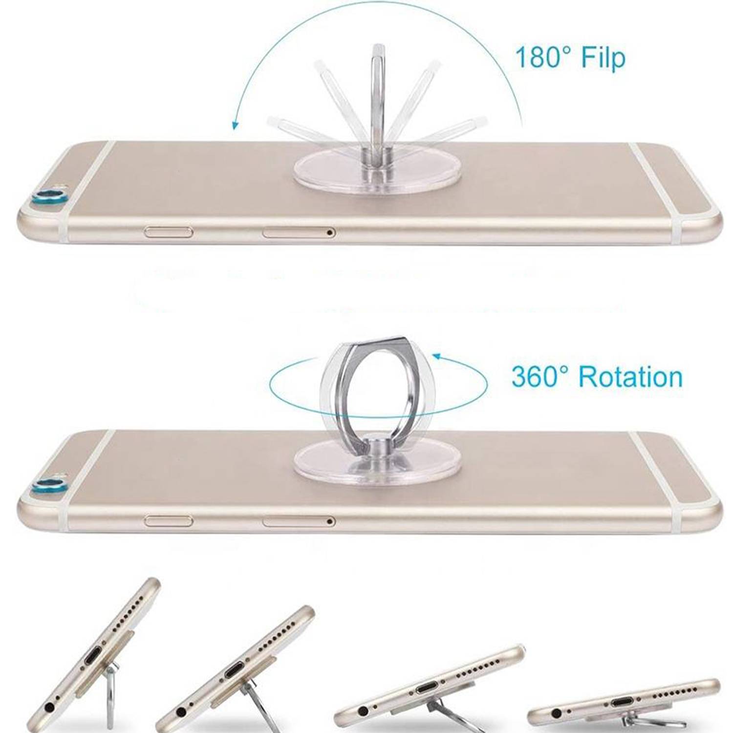 Transparent Ring Phone Holder Stand 7